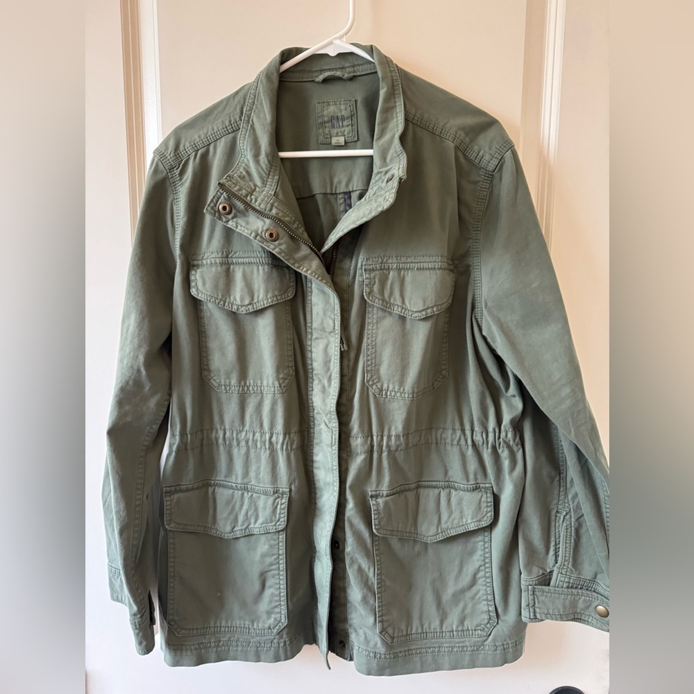 GAP Olive Utility Jacket - image 4